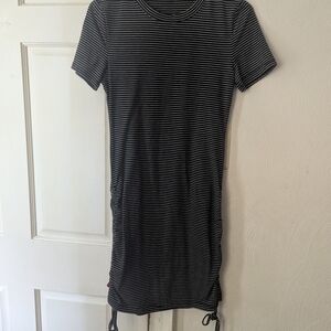 Striped Black and White Dress